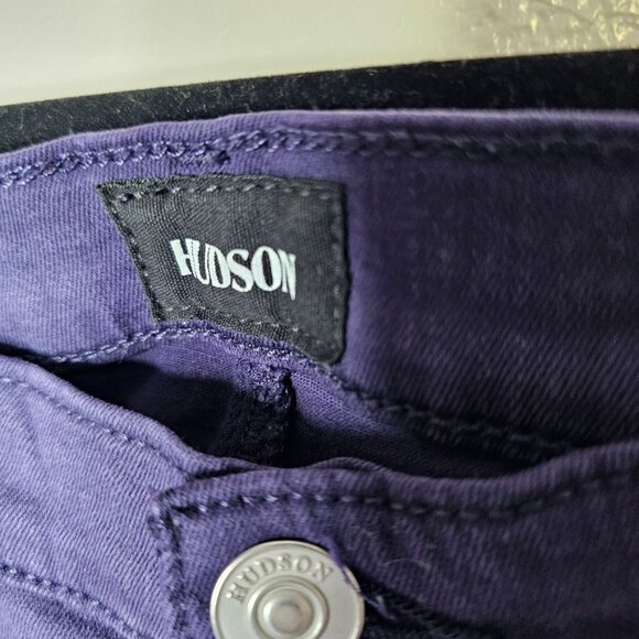 Hudson Size 29 Purple Krista Ankle Super Skinny Jeans Mid Rise Stretch - Picture 4 of 9